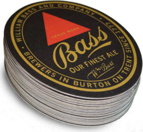 bass beer mats